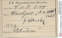 Etiketten zu Gold (NHMW-MIN-Aa2610)